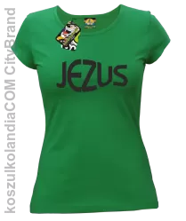 JEZUS Jesus christ symbolic - Koszulka Damska - Zielony