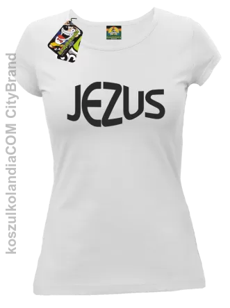 JEZUS Jesus christ symbolic - Koszulka Damska - Biały