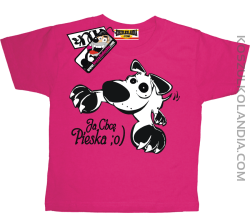 Ja chcę pieska - super koszulka dziecięca - różowy