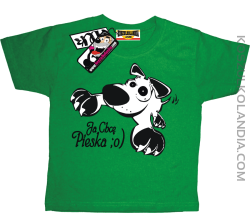 Ja chcę pieska - super koszulka dziecięca - zielony