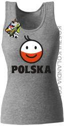 POLSKA Emotik dwukolorowy - Top damski melanż