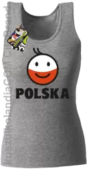 POLSKA Emotik dwukolorowy - Top damski melanż