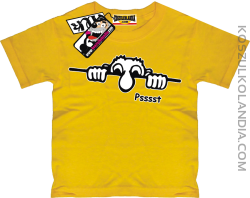 Pssst - koszulka dziecięca - żółty