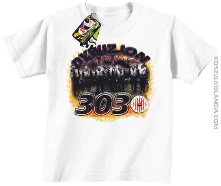 Dywizjon 303-koszulka dziecięca biała
