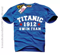 TITANIC 1912 Swim Team - koszulka męska blue ocean