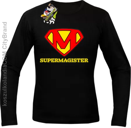 Zajefajny magister ala superman - Longsleeve męski