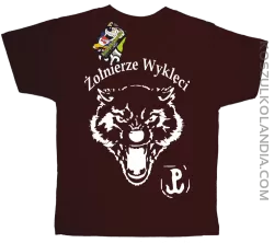 ŻOŁNIERZE WYKLĘCI WOLF-koszulka dziecięca brązowa