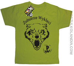 ŻOŁNIERZE WYKLĘCI WOLF-koszulka dziecięca kiwi