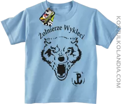 ŻOŁNIERZE WYKLĘCI WOLF-koszulka dziecięca błękitny