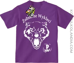 ŻOŁNIERZE WYKLĘCI WOLF-koszulka dziecięca fioletowa