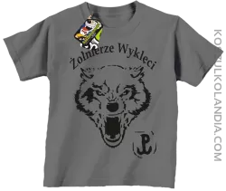 ŻOŁNIERZE WYKLĘCI WOLF-koszulka dziecięca szara