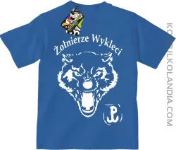 ŻOŁNIERZE WYKLĘCI WOLF-koszulka dziecięca niebieska