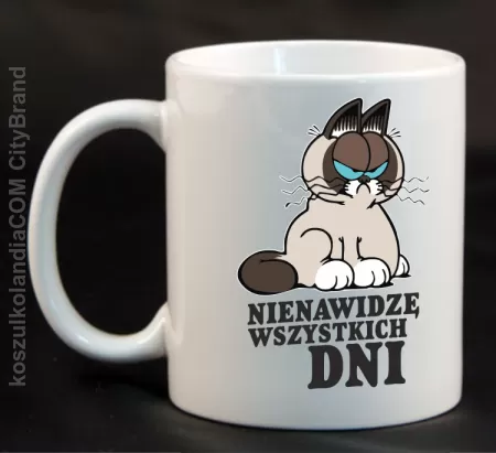 Nienawidzę wszystkich dni - Kubek ceramiczny