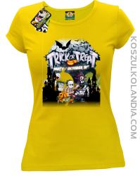 Trick or Treat Party October 31st - koszulka damska żółta

