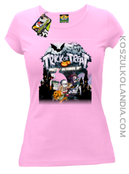 Trick or Treat Party October 31st - koszulka damska różowa