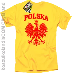 Polska - Koszulka męska żółta