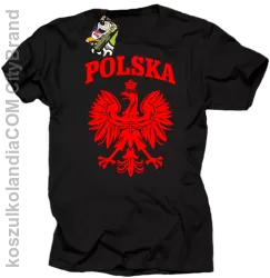 Polska - Koszulka męska czarna