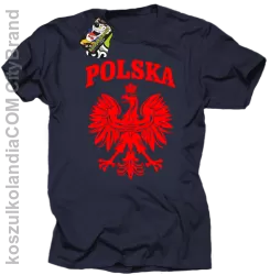 Polska - Koszulka męska granat