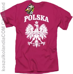 Polska - Koszulka męska fuchsia 