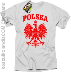 Polska - Koszulka męska biała 