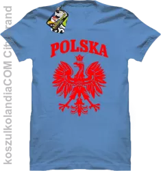 Polska - Koszulka męska błękit