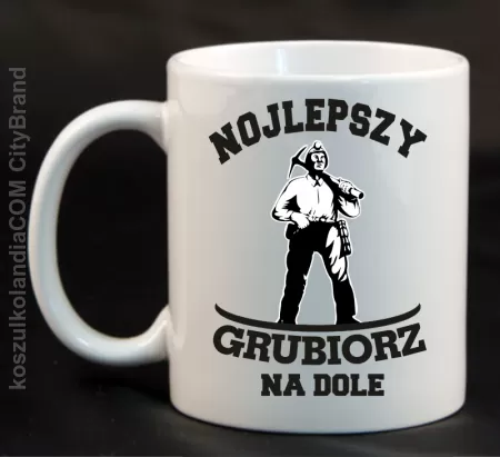 Nojlepszy Grubiorz na dole - Kubek ceramiczny 