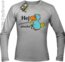 HEJ pokochasz ptaszka ? - Longsleeve Męski - Melanż