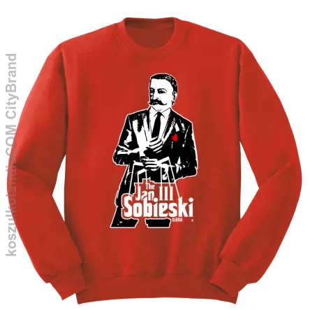 Jan III 3 Sobieski ala GodFather - Bluza standard bez kaptura czerwona 