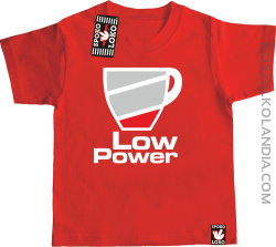 LOW POWER - koszulka dziecięca czerwona 