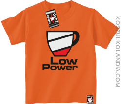 LOW POWER - koszulka dziecięca pomarańcz 