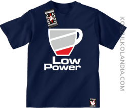 LOW POWER - koszulka dziecięca granat 