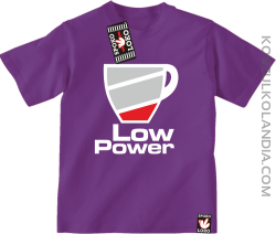 LOW POWER - koszulka dziecięca fiolet 