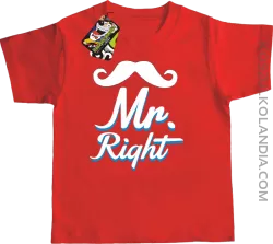 Mr Right example - Koszulka Dziecięca - Czerwony