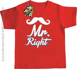 Mr Right example - Koszulka Dziecięca - Czerwony