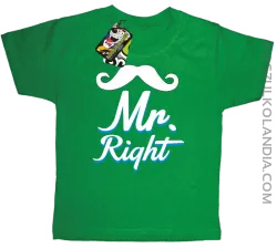 Mr Right example - Koszulka Dziecięca - Zielony
