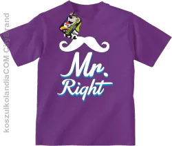 Mr Right example - Koszulka Dziecięca - Fioletowy