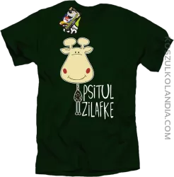 PSITUL ZILAFKE przytul żyrafkę - Koszulka Męska - Butelkowy