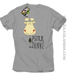PSITUL ZILAFKE przytul żyrafkę - Koszulka Męska - Melanż