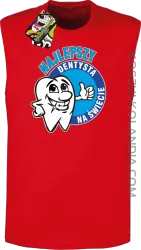 Najlepszy dentysta na świecie - Bezrękawnik męski red