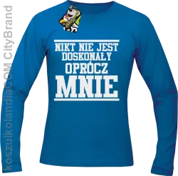 Nikt nie jest doskonały oprócz mnie - Longsleeve męski niebieski 