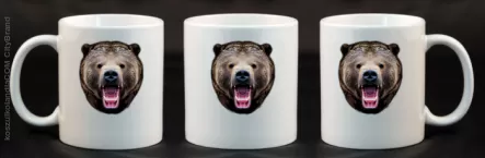 Miś Grizzly Real Foto - Kubek Ceramiczny