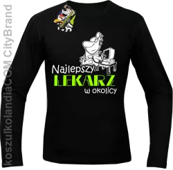 Najlepszy lekarz w okolicy - Longsleeve męski czarna