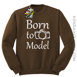 Born to model - Bluza STANDARD brąz