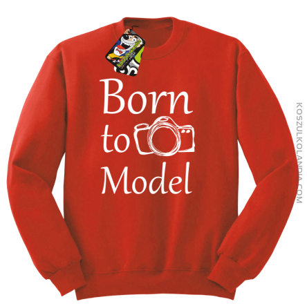 Born to model - Bluza STANDARD red