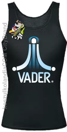 VADER STAR ATARI STYLE - Top damski czarna 