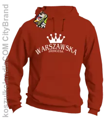 Warszawska princesa - Bluza z kapturem pomarańcz