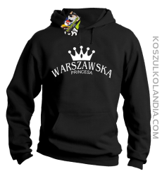 Warszawska princesa - Bluza z kapturem czarna