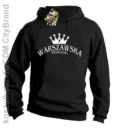 Warszawska princesa - Bluza z kapturem czarna