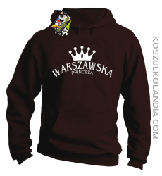 Warszawska princesa - Bluza z kapturem brąz
