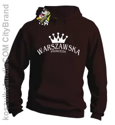 Warszawska princesa - Bluza z kapturem brąz